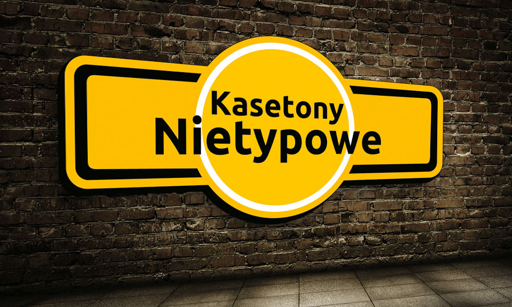 Kasetony świetlne nietypowe